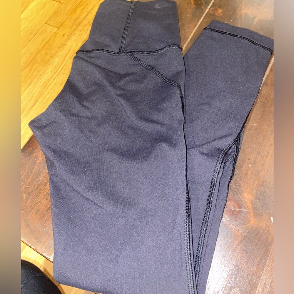 Lululemon Mesh Detail‎ Leggings With Gummy Logo